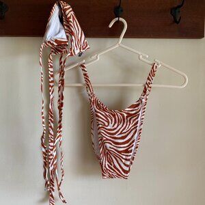 Kendal + Kylie Animal Print Bikini Set